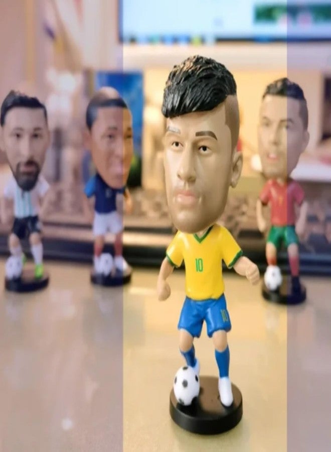 BHOOLU&GOOLU Bobble Head Soccer Player Figure for Car and Home Decoration - Model 2-1 Pc Box - Image 3